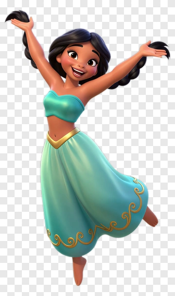 Jasmine Dancing Among Stars PNG