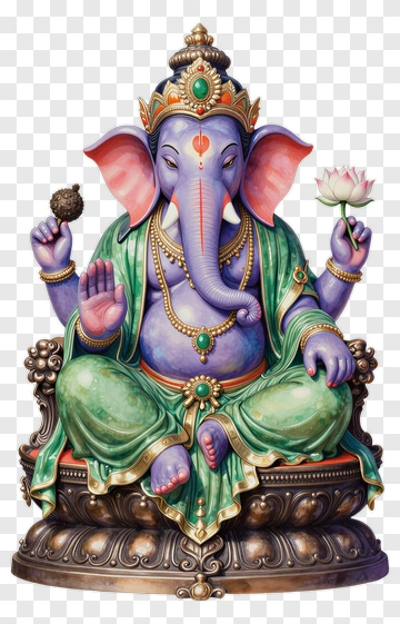 Ganesha Hindu Deity Statue PNG