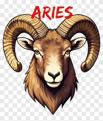 Aries Zodiac Ram PNG