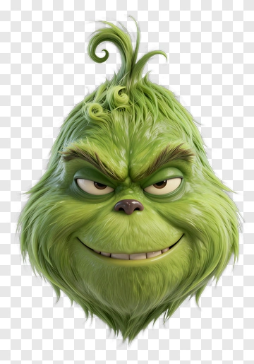 The Grinch With A Mischievous Grin PNG