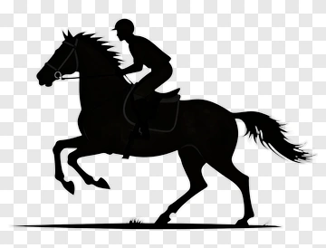 Jockey Riding Horse PNG