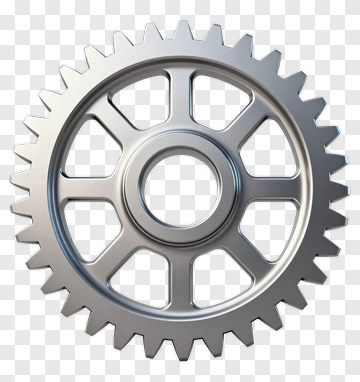Silver Gear PNG