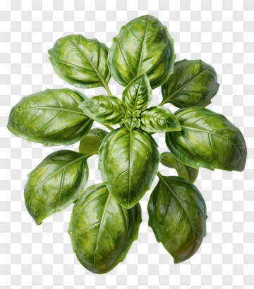 Fresh Basil Leaves PNG