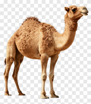 Standing Camel In Desert PNG