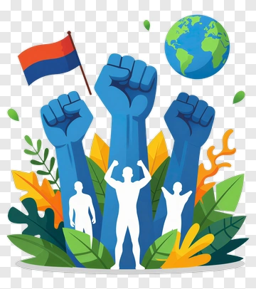 Global Protest For Human Rights PNG