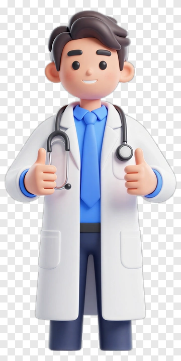 Cartoon Doctor Giving Thumb Up PNG