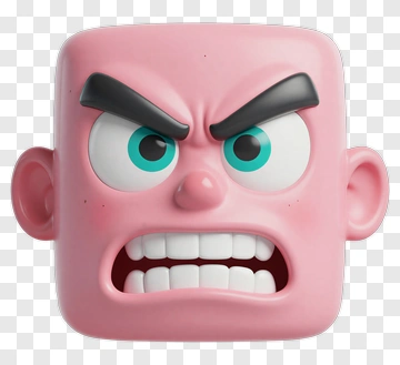 Angry Cartoon Face PNG