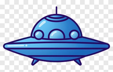 Blue UFO PNG