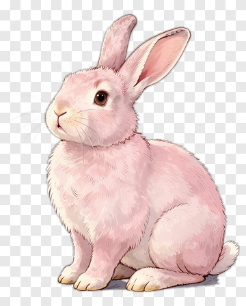 Pink Rabbit PNG