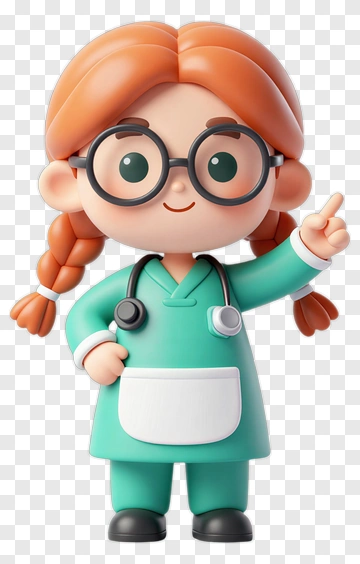 Cartoon Doctor With Stethoscope PNG