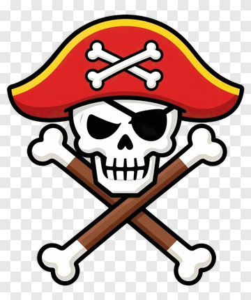 Pirate Skull With Crossbones PNG