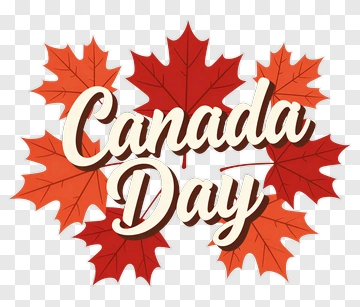 Canada Day Maple Leaf Design PNG