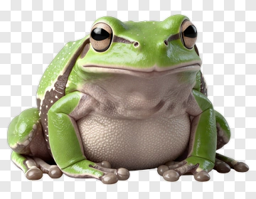 Green Frog With Brown Spots PNG