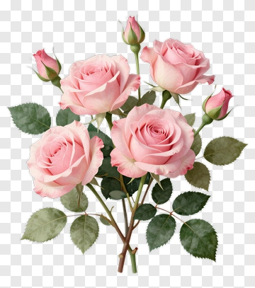 Pink Rose Bouquet PNG