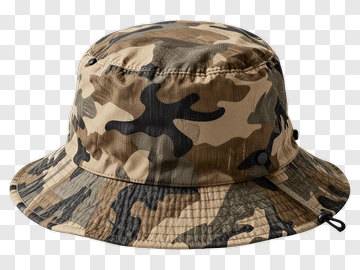 Camouflage Bucket Hat PNG