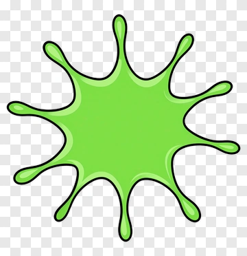 Green Splatter Blob PNG
