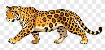 Cartoon Jaguar In Motion PNG