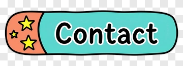 Cartoon Contact Button With Stars PNG