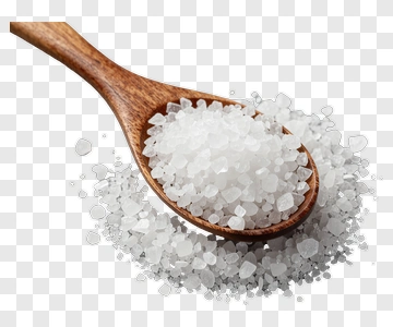 Salt On Wooden Spoon PNG