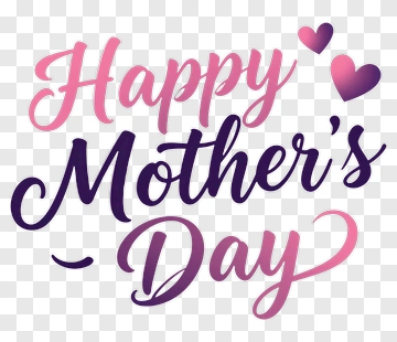 Happy Mother's Day Text Design PNG