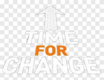 Time For Change Arrow Sign PNG