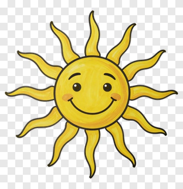 Smiling Sun PNG
