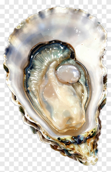 Oyster With Pearl Inside PNG