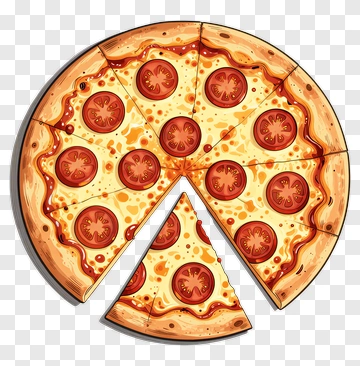 Tomato Cheese Pizza PNG