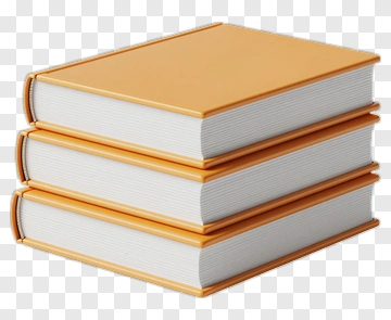 Stack Of Orange Books PNG
