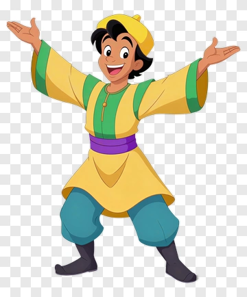 Aladdin In His Iconic Outfit PNG