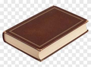 Brown Leather Bound Book PNG