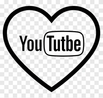 Heart Shaped YouTube Logo PNG