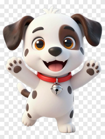 Happy Puppy With Red Collar PNG