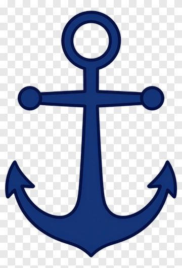 Blue Anchor PNG