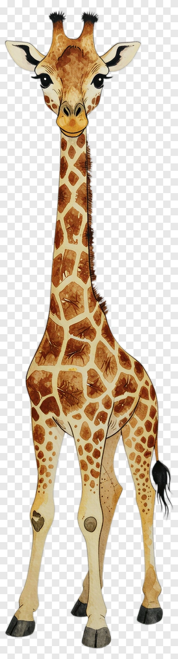 Watercolor Giraffe PNG