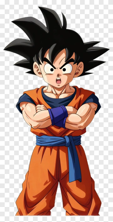 Goku In Orange Gi PNG