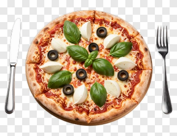 Fresh Margherita Pizza PNG