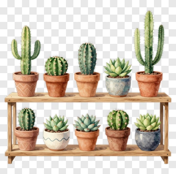 Cactus And Succulent Collection PNG