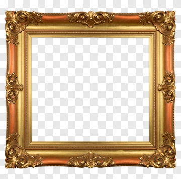 Ornate Gold Frame PNG