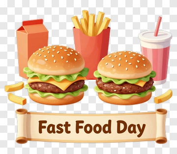 Fast Food Day Meal PNG