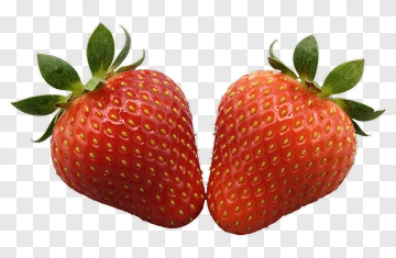 Two Fresh Strawberries PNG