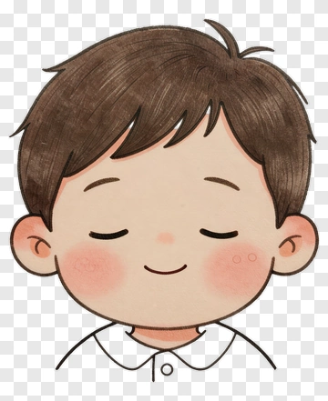 Cute Cartoon Child With Blush PNG