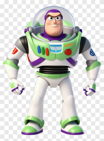 Buzz Lightyear Toy Figure PNG