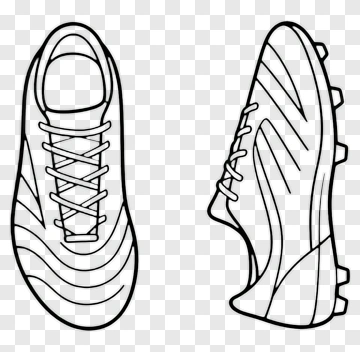 Soccer Shoe Outline PNG