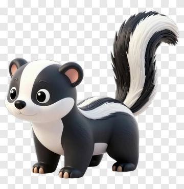 Cute Cartoon Skunk PNG