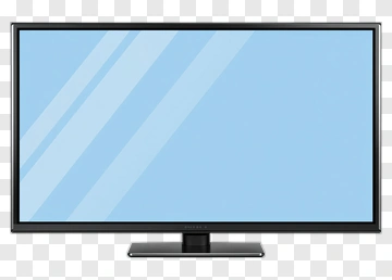Modern Television Display PNG