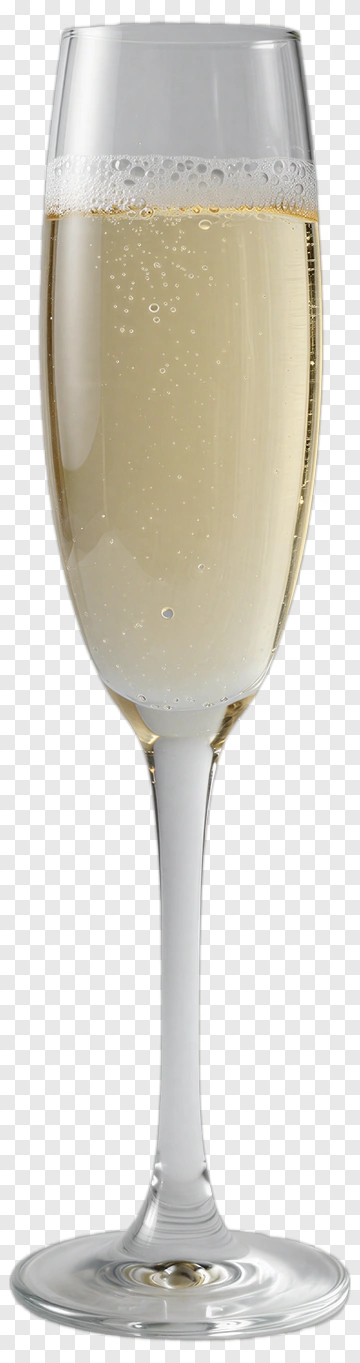 Champagne Flute With Bubbles PNG