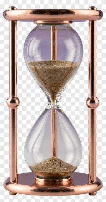 Copper Hourglass With Sand PNG