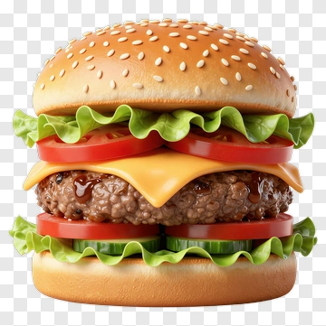 Sesame Seed Hamburger PNG
