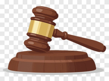 Gavel On Wooden Stand PNG